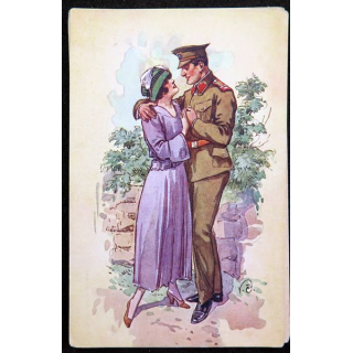 Carte postale tchèque réalisée par O. Moskobojnika, Prague, Král Vinohrady