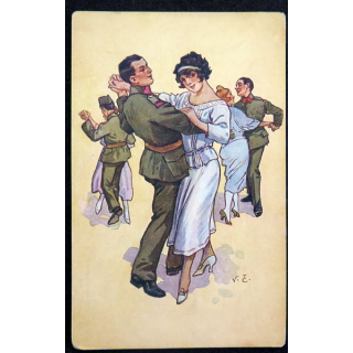 Carte postale tchèque réalisée par O. Moskobojnika, Prague, Král Vinohrady