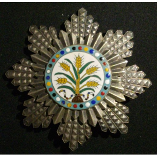 CHINE : Plaque de l'ordre du grain d'or (Copie sur métal en émail)