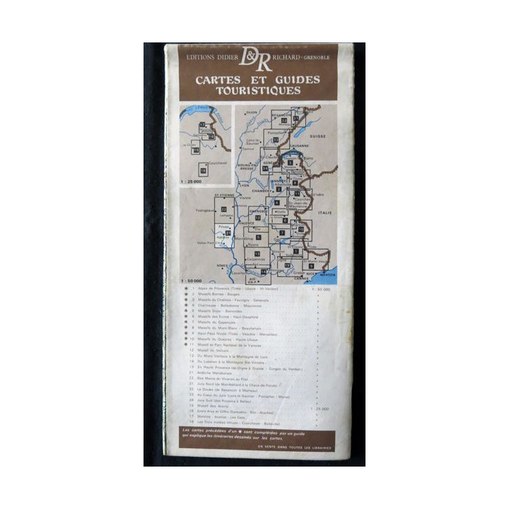 Carte IGN  itinéraires pédestres N°21  Ardèche méridionale 1: 50 000