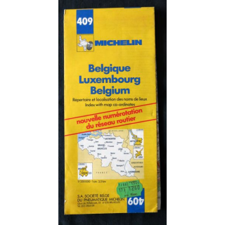 Carte Michelin N° 409 Belgique-Luxembourg 1:200 000