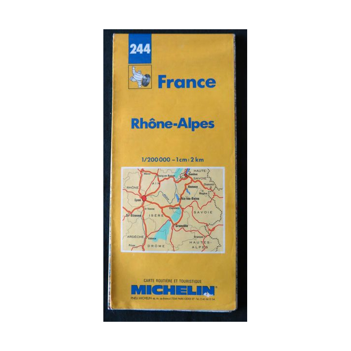 Carte Michelin N° 244 Rhône-Alpes 1:200 000