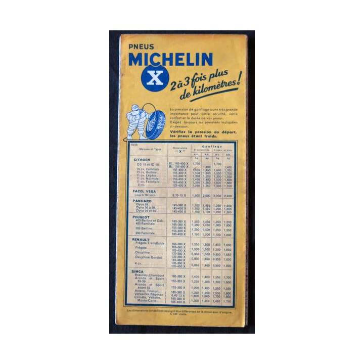 Carte Michelin N° 73 Clermont-Ferrand-Lyon 1:200 000