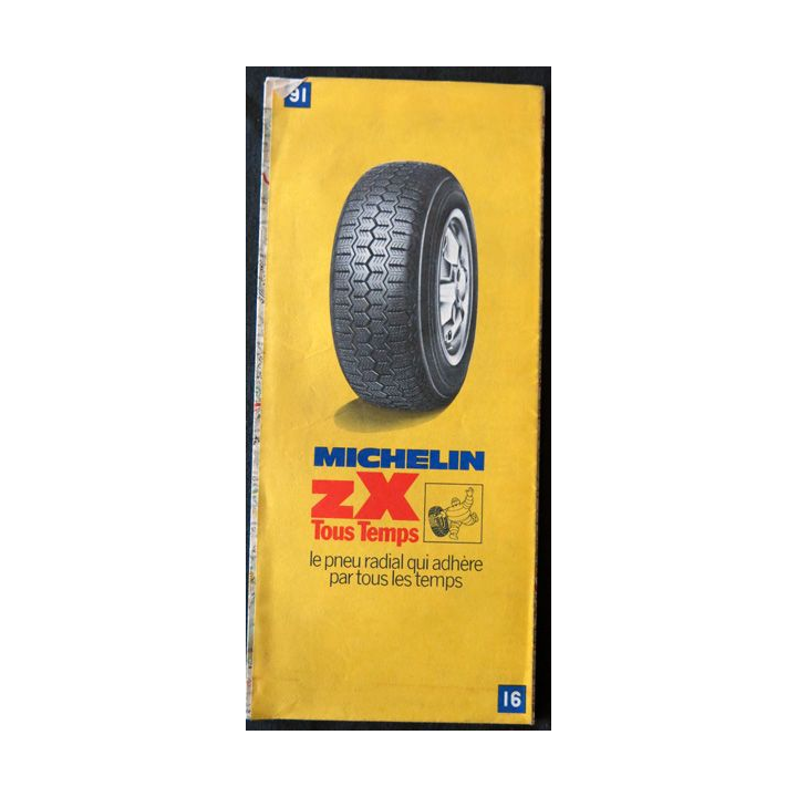 Carte Michelin N° 91 Clermont-Ferrand-Lyon Chambéry 1:200 000