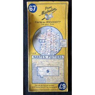 Carte Michelin N° 67 Nantes - Poitiers 1:200 000