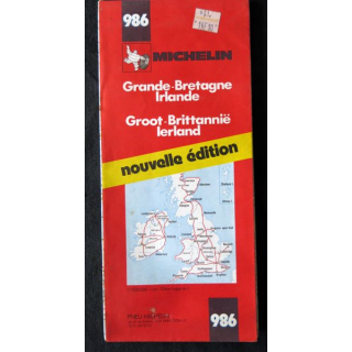 Carte Michelin N° 986  Grande Bretagne - Irelande  1:1000 000 Nouvelle édition