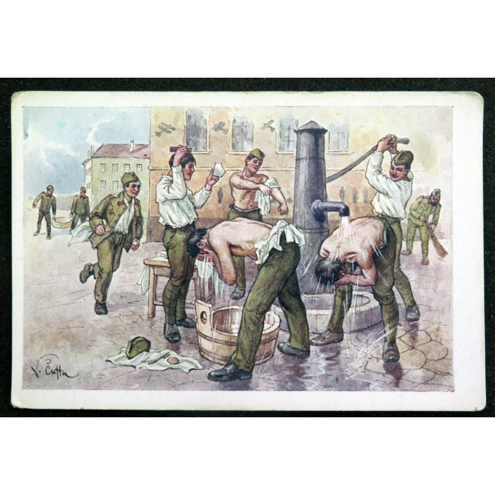 Carte postale tchèque réalisée par O. Moskobojnika, Prague, Král Vinohrady