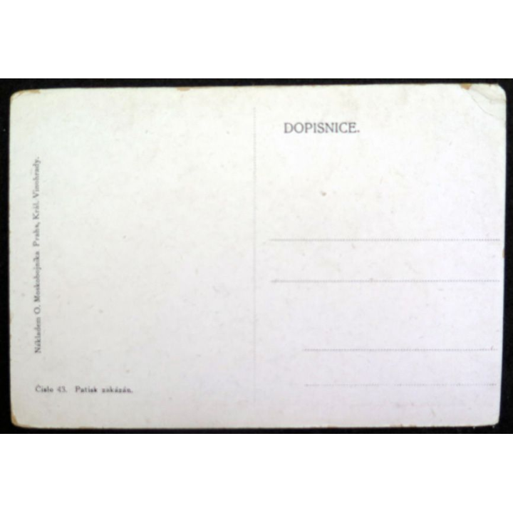 Carte postale tchèque réalisée par O. Moskobojnika, Prague, Král Vinohrady
