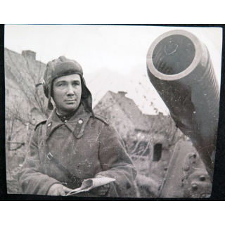 URSS : photo du Lieutenant A. Kosmodemjanski à Königsberg en 1945 15,5 x 12,5 cm
