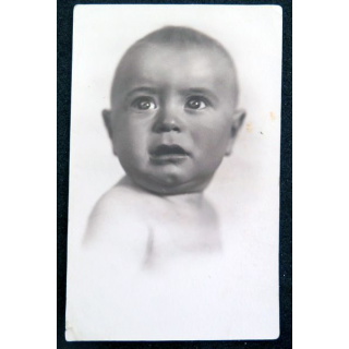 URSS : photo d'un bébé russe  en 1938 8,5 x 13,7 cm