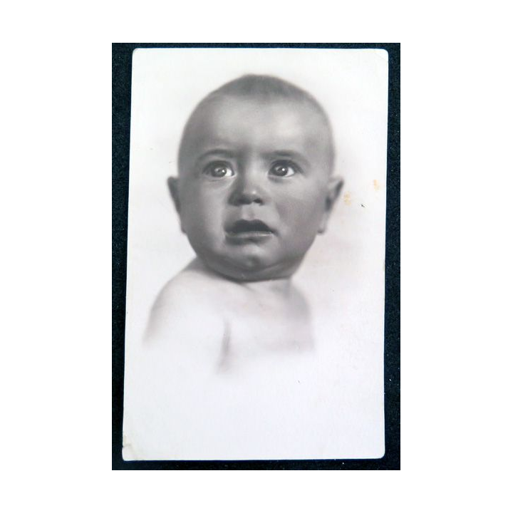 URSS : photo d'un bébé russe  en 1938 8,5 x 13,7 cm