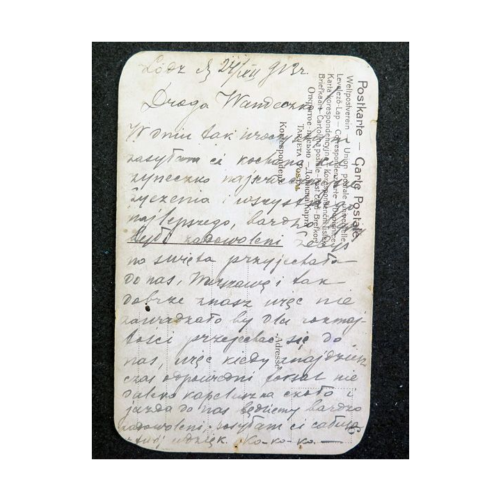 Carte postale polonaise début XX° siècle