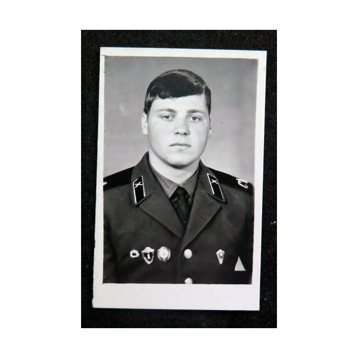 URSS : photo d'Homme du rang de l'artillerie  5,6 x 8,7 cm