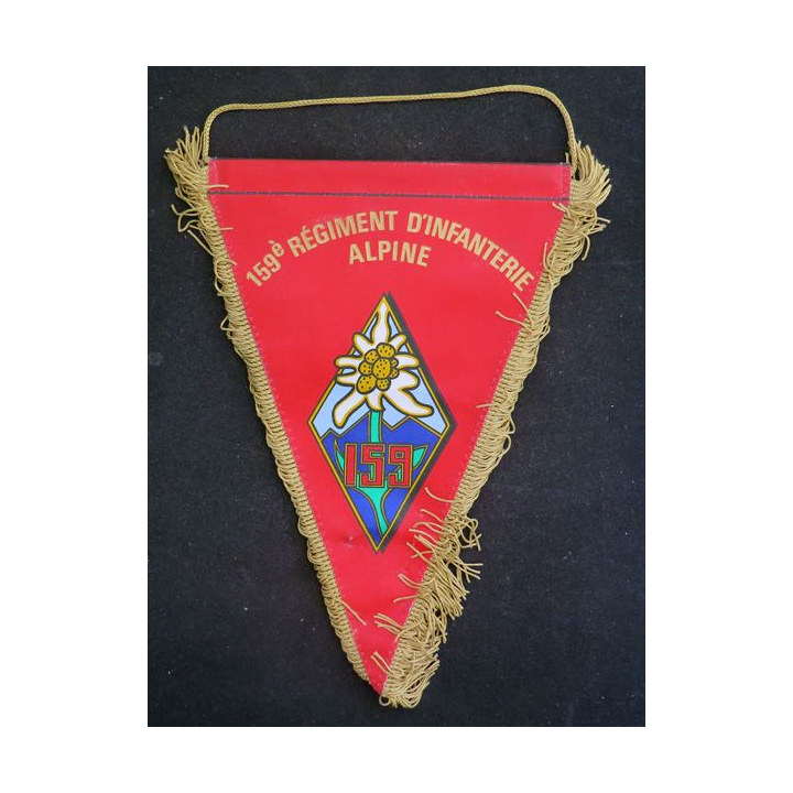 159° RIA : fanion du 159° régiment d'infantrerie alpine 26 x 18 cm