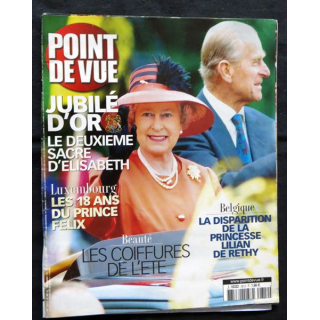 Magazine POINT DE VUE N° 2812 juin 2002 : Le deuxième sacre d'Elisabeth