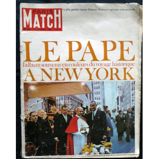Magazine PARIS MATCH N° 862 du 16 octobre 1965 : Le Pape à New YorK
