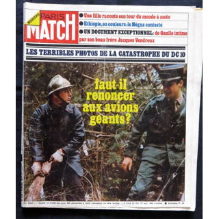 Magazine PARIS MATCH N° 1297 du 16 mars 1974 : Catastrophe du DC 10