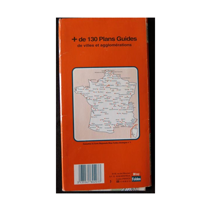 Plan guide Foldex de Rennes et son agglomération