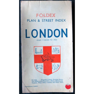 Plan et Street Index of London - 4 inches to 1 mile Foldex