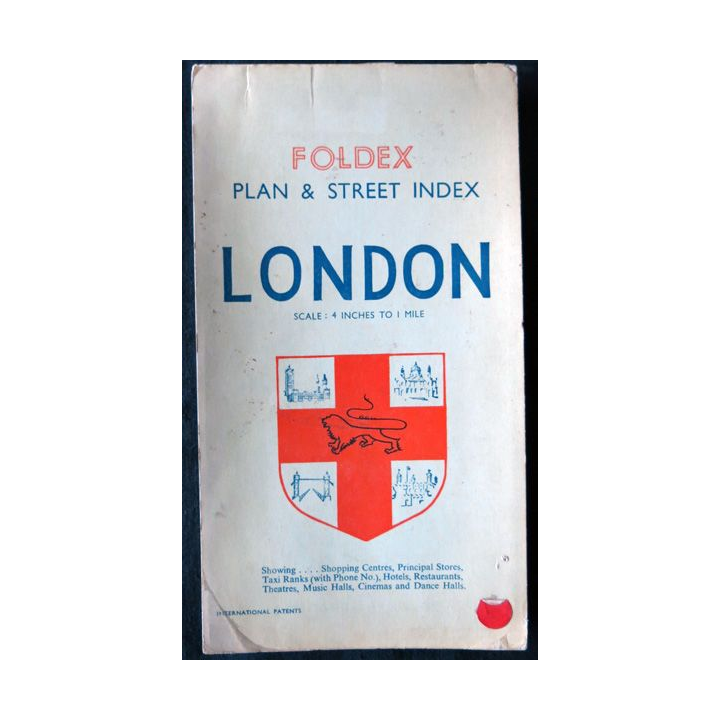 Plan et Street Index of London - 4 inches to 1 mile Foldex