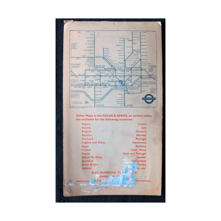 Plan et Street Index of London - 4 inches to 1 mile Foldex