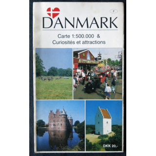 Carte Danemark 1:500 000 & Curiosités et attractions