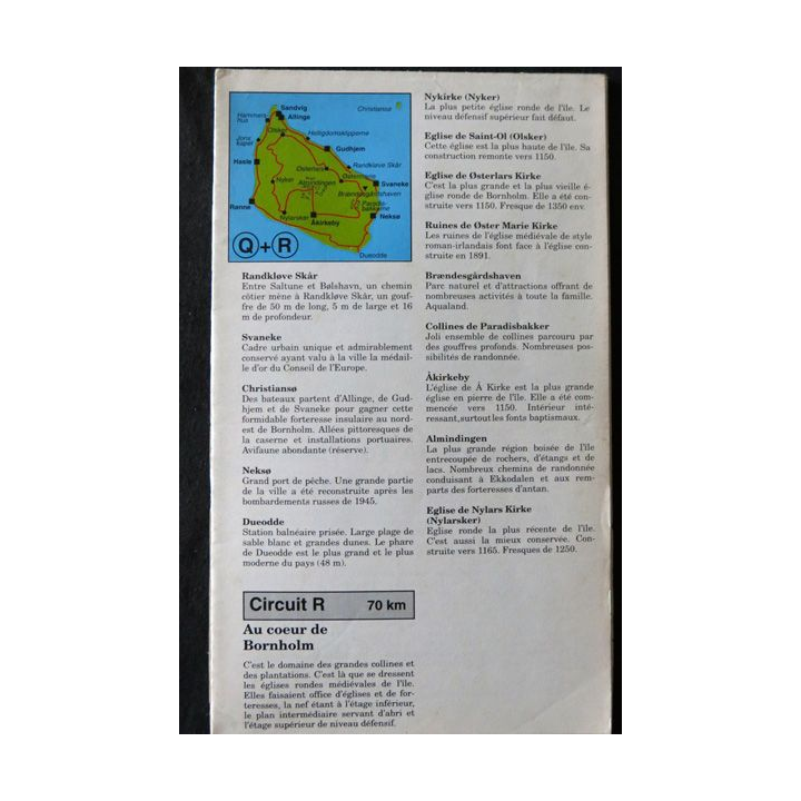 Carte Danemark 1:500 000 & Curiosités et attractions