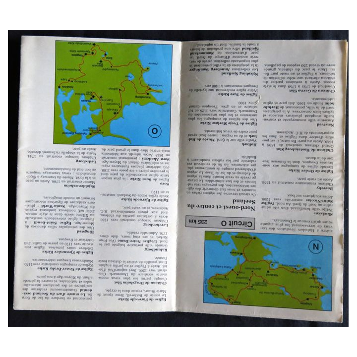 Carte Danemark 1:500 000 & Curiosités et attractions