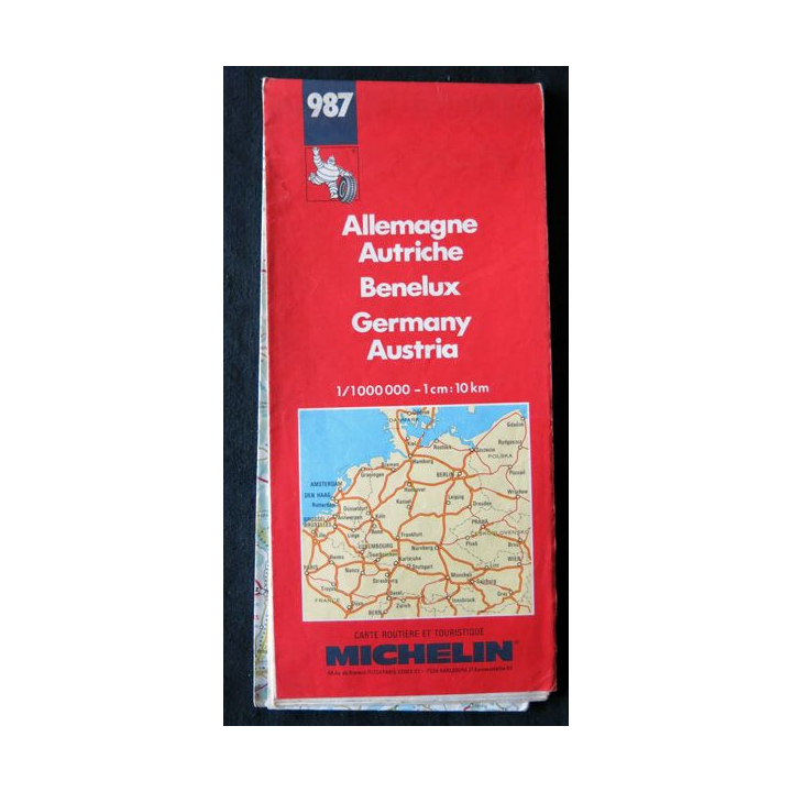 Carte Michelin N° 987 : Allemagne Autriche Bénélux