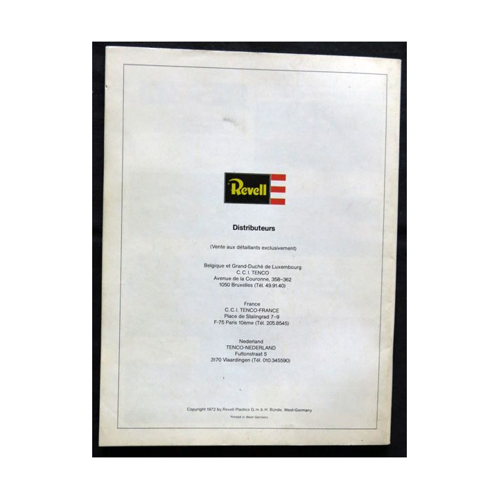 Catalogue général Revell 1972/1973