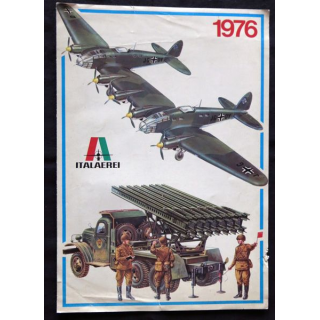 Plaquette Italaerei modèles réduits au 1/72 et 1/35 année1976