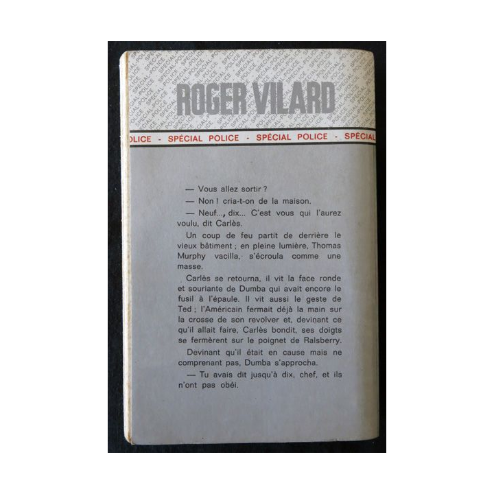 Quand saignent les pierres de Roger Vilard aux Editions Fleuve Noir série Spécial Police