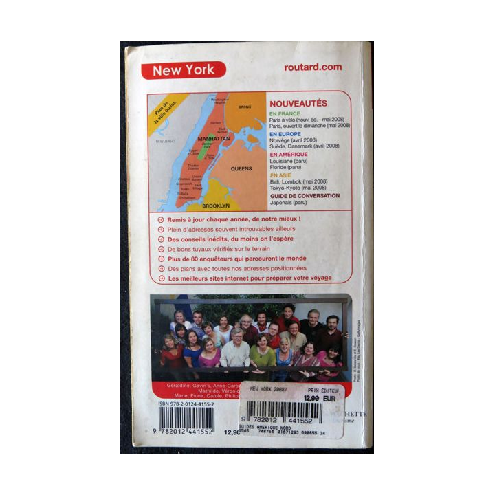 Le guide du routard : New York aux Editions Hachette 2008