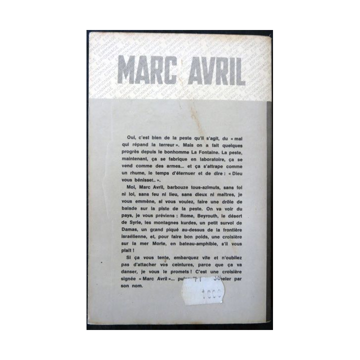 Puisqu'il faut l'appeler par son nom de Marc Avril aux Editions Fleuve Noir