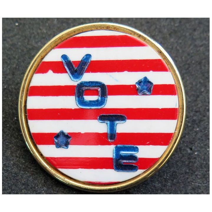 USA : broche "Vote"