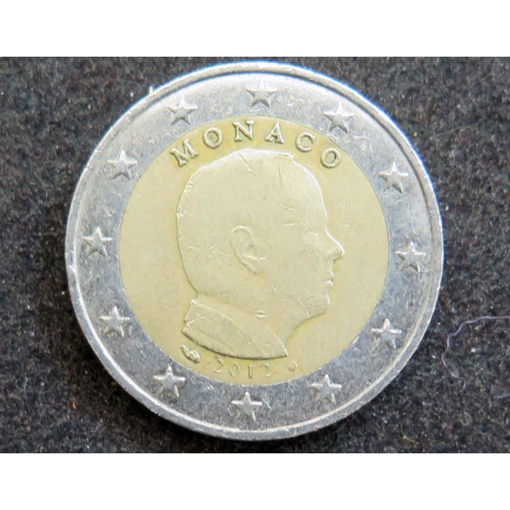 MONACO : pièce de 2 euros du Prince Albert II 2012