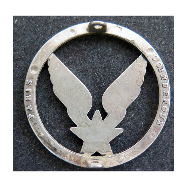 Insigne de béret de l'ALAT Aviation légère de l'Armée de terre Coinderoux argenté