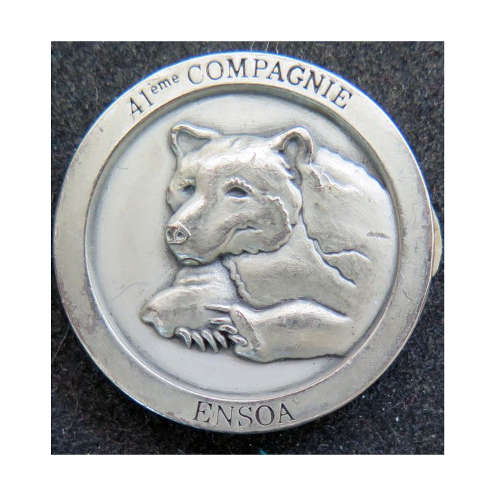 ENSOA : pièce métallique (coin) de la 41° compagnie de l'ENSOA Saint Maixent n° 634