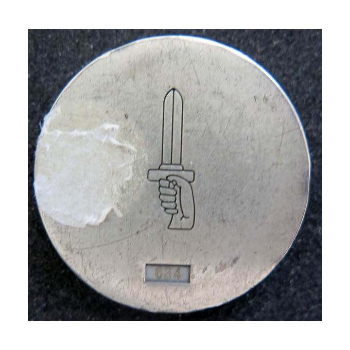 ENSOA : pièce métallique (coin) de la 41° compagnie de l'ENSOA Saint Maixent n° 634
