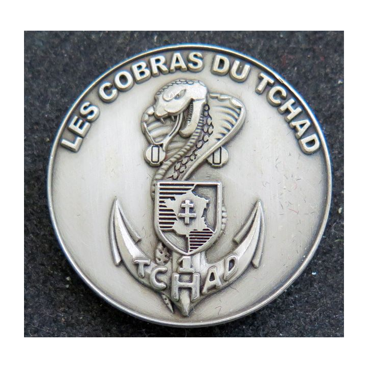 RMT : pièce métallique (coin) des Cobras du régiment de marche du Tchad