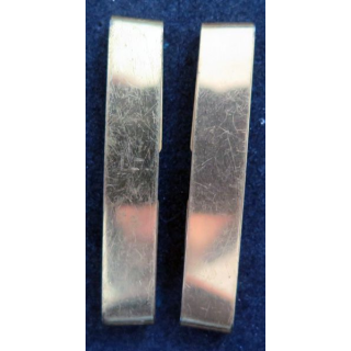 Paire de Galons métalliques d'épaule de sous-lieutenant en métal épais