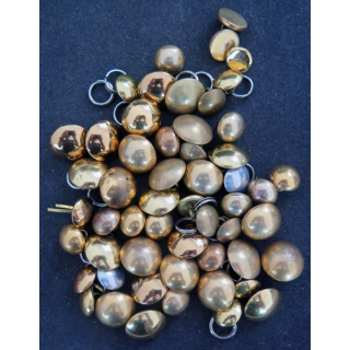 Lot de boutons en laiton pour uniformes de soldat
