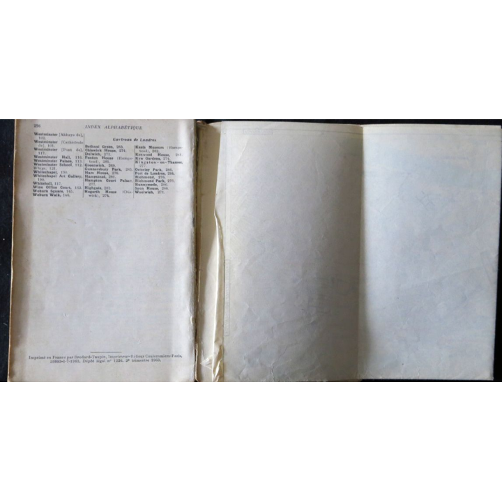 Les guides bleus Illustrés : Londres et ses environs aux Editions Librairie Hachette année 1963