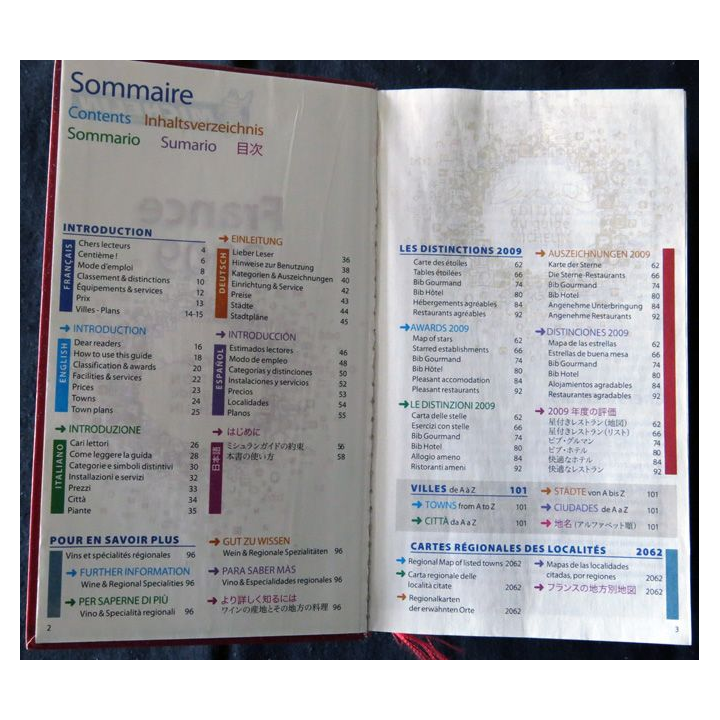Guide Michelin France 2009 Centième édition aux Editions Michelin
