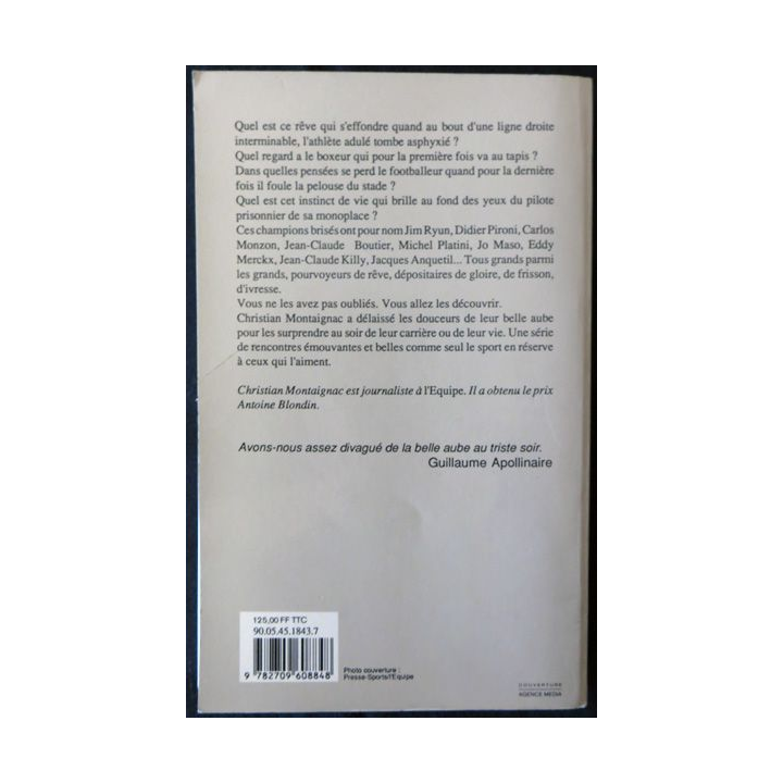 De la belle aube au triste soir de Christian Montaignac aux Editions JC Lattès