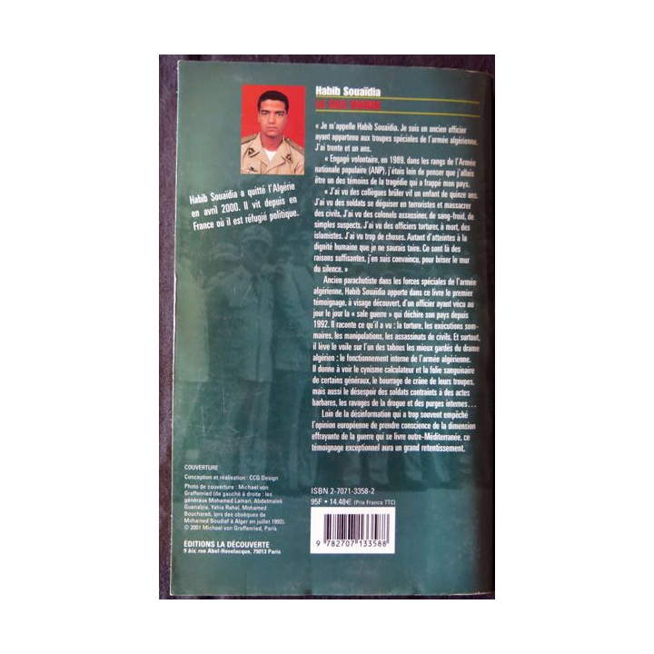 La sale guerre de Habib Sauaïdia aux Editions La Découverte