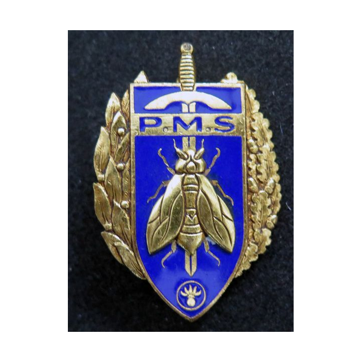 PMS : insigne du brevet de préparation militaire supérieure de fabrication Drago Paris G. 1061