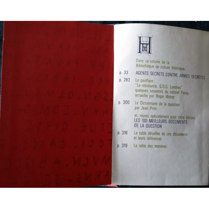 Agents secrets contre armes secrets  de Jacques Bergier exemplaire N° 008120 aux Editions CAL 1964