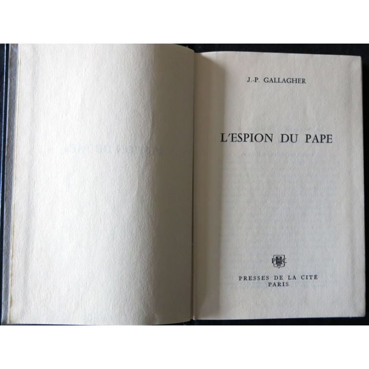 L'espion du Pape de J.P. Gallagher aux Editions Presses de La Cité