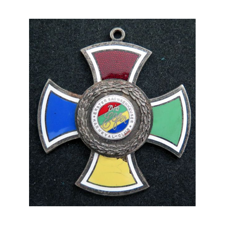 ALLEMAGNE : médaille d'anciens ordre de bouffon du premier club de carnaval de Sachsenhausen l'Elfer